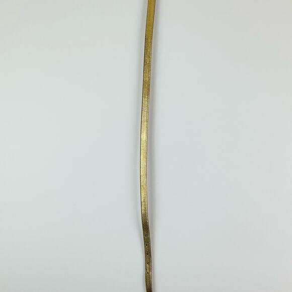 Ralph Lauren Belt Snakeskin Gold Waist Made in Italy Size Small main image 13